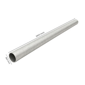 Stahlrohr Ø 42 mm, 1600 mm, feuerverzinkt