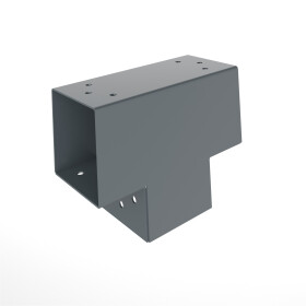 Pfostenecke T-Model für 3 Balken 71 x 71 mm, anthrazit