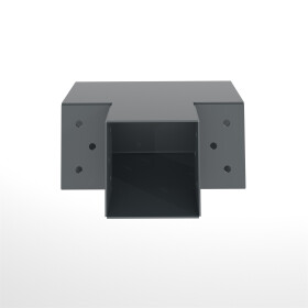 Pfostenecke T-Model für 3 Balken 71 x 71 mm, anthrazit