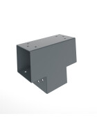 Pfostenecke T-Model für 3 Balken 71 x 71 mm, anthrazit