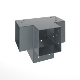 Pfostenecke für 4 Balken 81 x 81 mm, anthrazit