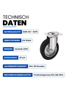 Schwerlastrolle Lenkrollen Vollgummi Technische Daten