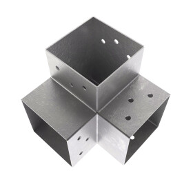 Pfostenecke für 3 Balken 91 x 91 mm