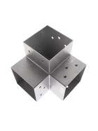 Pfostenecke für 3 Balken 91 x 91 mm