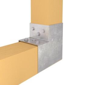 Post corner Beam connector for 2 beams 71 x 71 mm application
