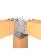 Pfostenecke für 3 Balken