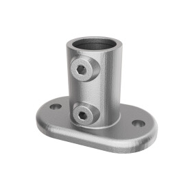 Rohrverbinder Fußplatte oval Ø 42 mm,...