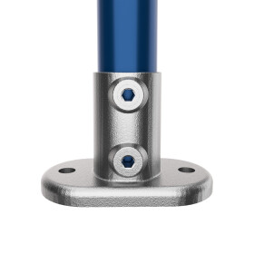 Rohrverbinder Fußplatte oval Ø 42 mm, feuerverzinkt Anwendung
