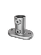 Rohrverbinder Fußplatte oval Ø 42 mm, feuerverzinkt