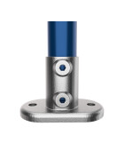 Rohrverbinder Fußplatte oval Ø 42 mm, feuerverzinkt Anwendung