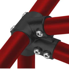 Rohrverbinder Traufenbogen 27 1/2 Ø 42 mm, schwarz pulverbeschichtet Anwendung