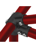 Rohrverbinder Traufenbogen 27 1/2 Ø 42 mm, schwarz pulverbeschichtet Anwendung