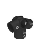 Rohrverbinder 27 1/2 ° Traufentopstück Ø 42 mm, schwarz pulverbeschichtet