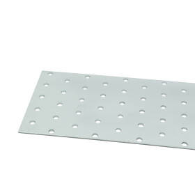 Perforated plate, galvanised steel, 200 x 300 x 2 mm