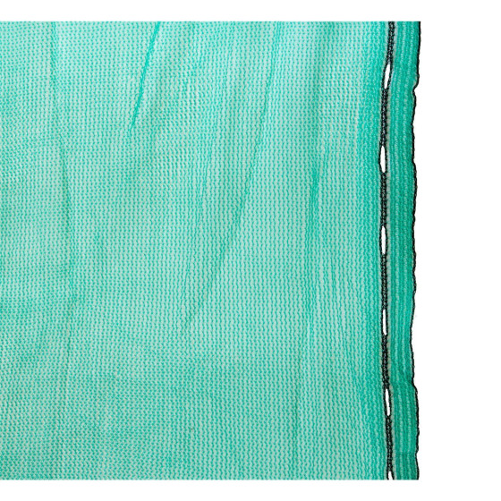 Staubschutznetz in der Abmessung 2,57 x 20 m Reiẞfestigkeit 210 N / 5 cm aus HDPE in grün